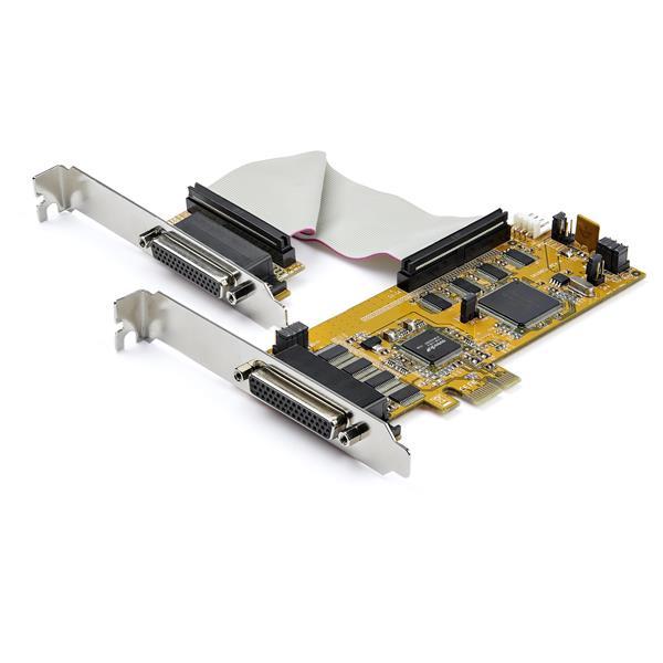 StarTech.com Scheda PCIe express seriale a 8 porte con 16550 UART (8-PORT PCI EXPRESS SERIAL CARD - LOW PROFILE - RS-232)