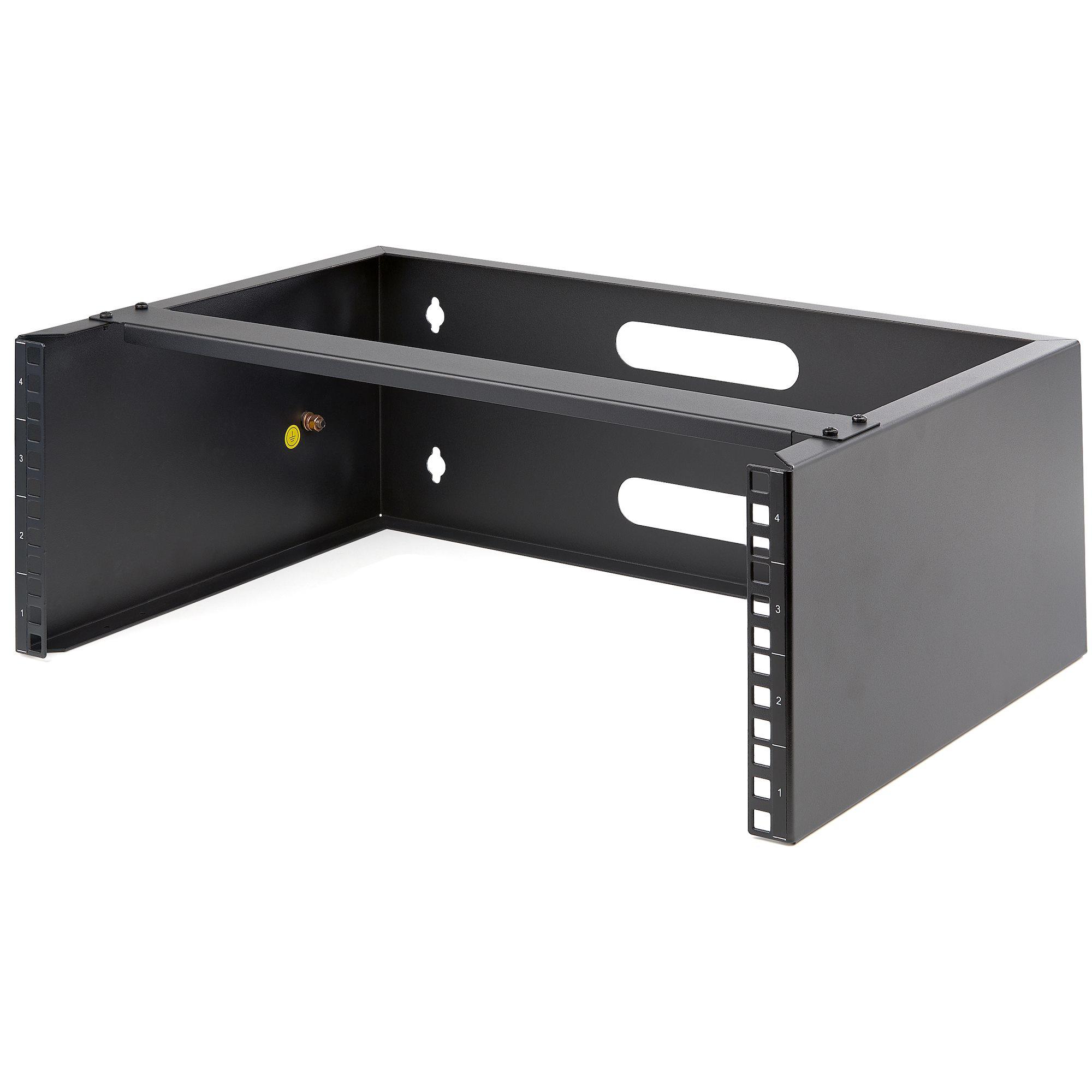 StarTech.com WALLMOUNT4 rack 4U Da parete Nero (StarTech.com Rack 4U per il montaggio a parete - Rack di rete da 19 - Staffa a