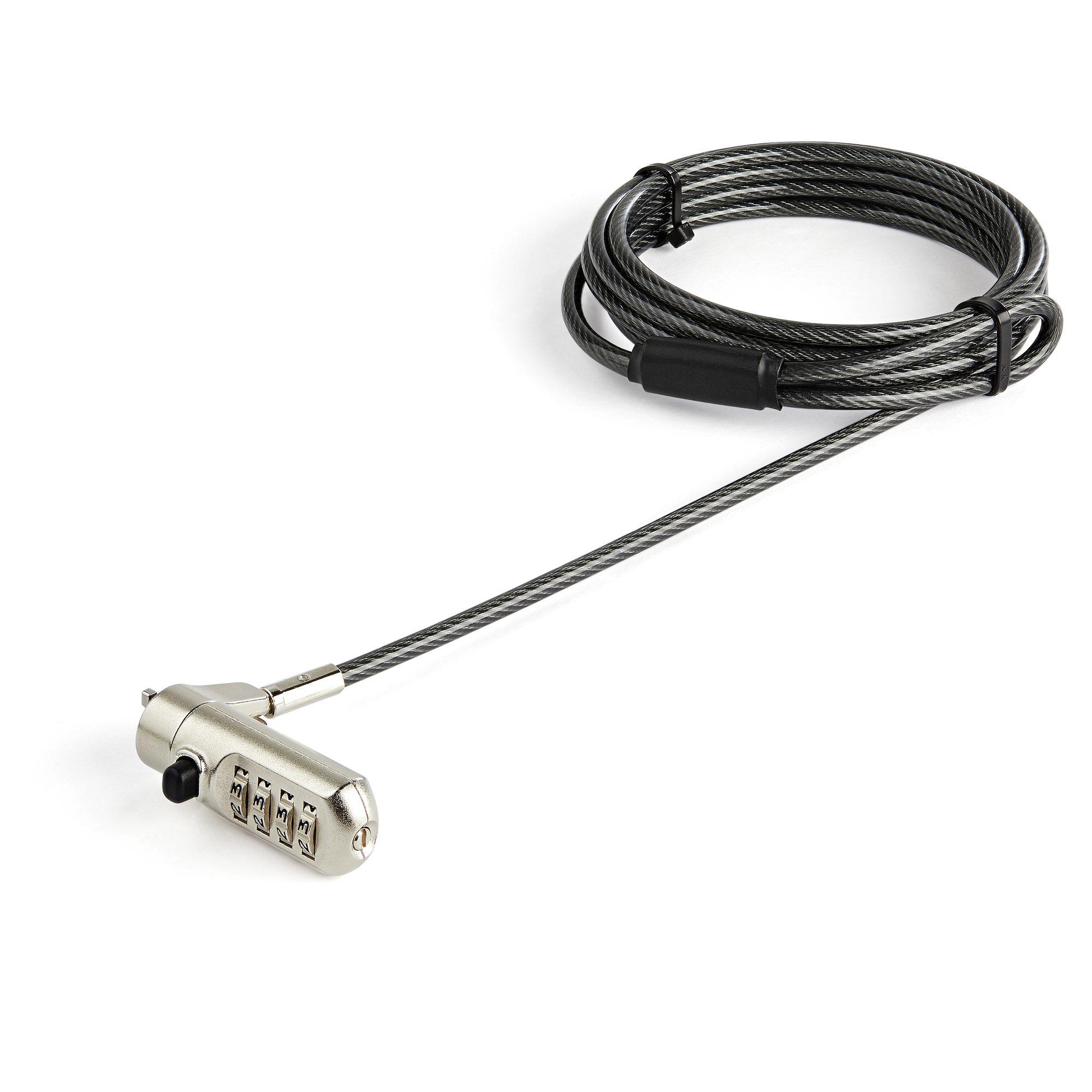 StarTech.com Cavo di sicurezza per computer portatile con slot nano - Combinazione personalizzabile (2 M 6.6 FT. LAPTOP CABLE L