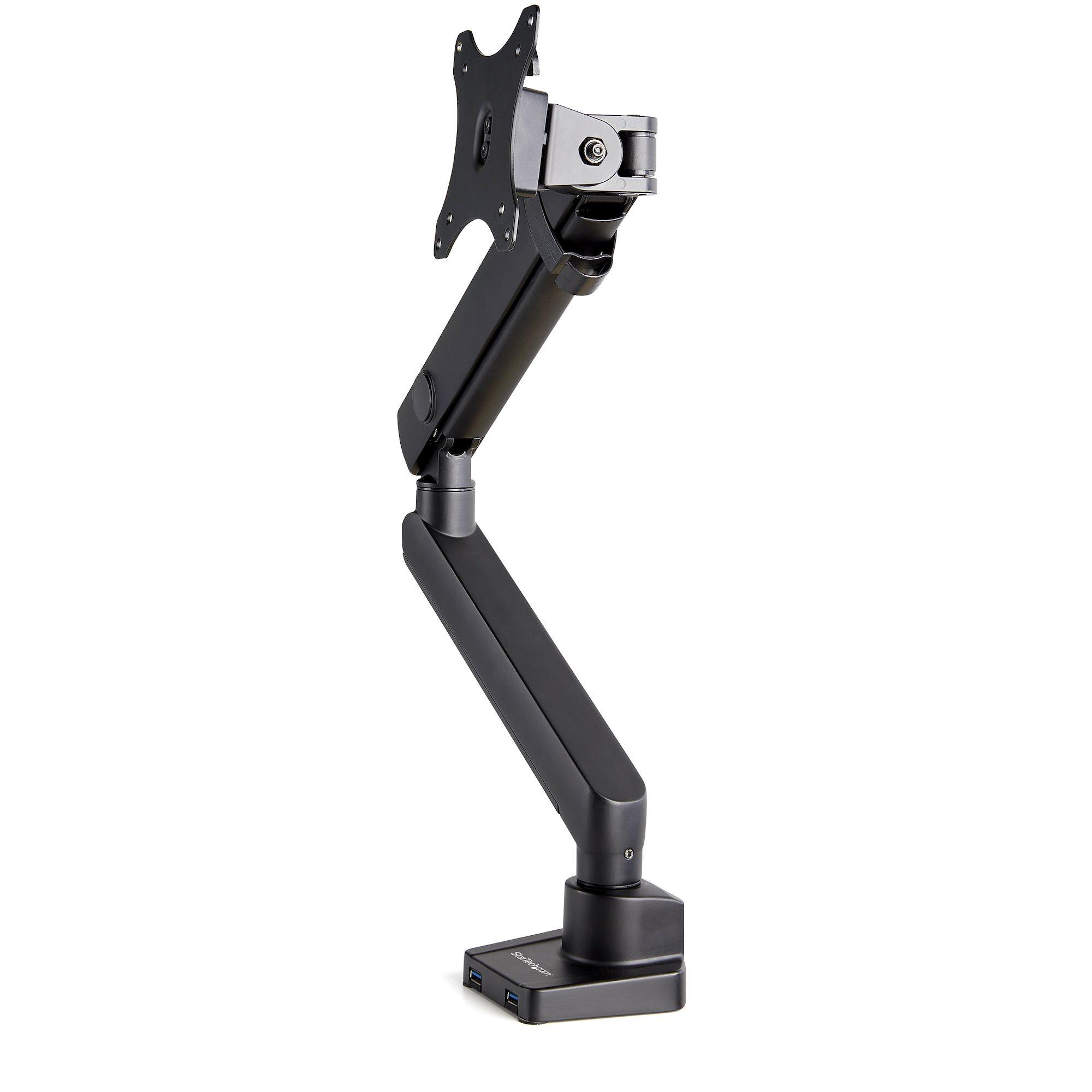 StarTech.com ARMSLIM2USB3 supporto da tavolo per Tv a schermo piatto 864 cm 34 Nero Scrivania (Desk Mount Monitor Arm w/ USB -