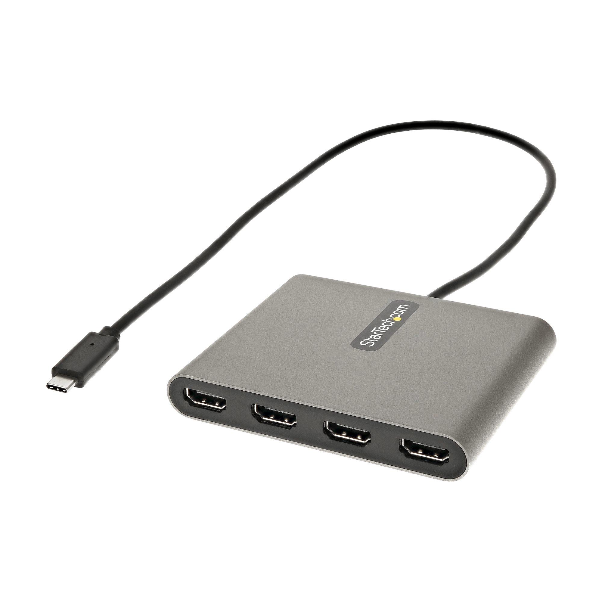 StarTech.com Adattatore USB-C a HDMI 1080p 60 Hz a 4 porte - Convertitore USB Tipo C a HDMI - Multi Monitor Dongle Adapter - Ad