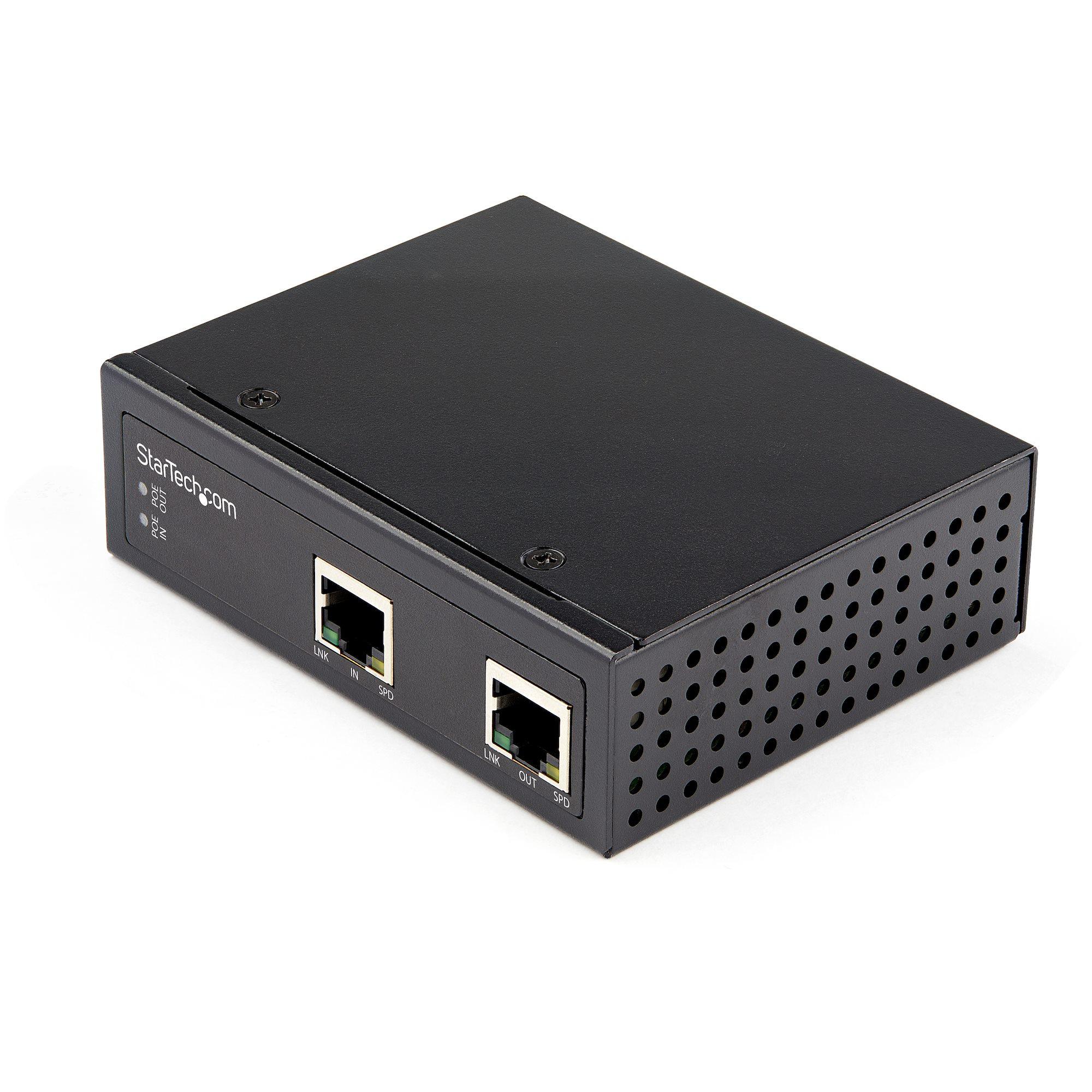 StarTech.com Gigabit PoE Extender Industriale 60W - 802.3 bt PoE/PoE UTP PD Power over Ethernet network range extender/repeater