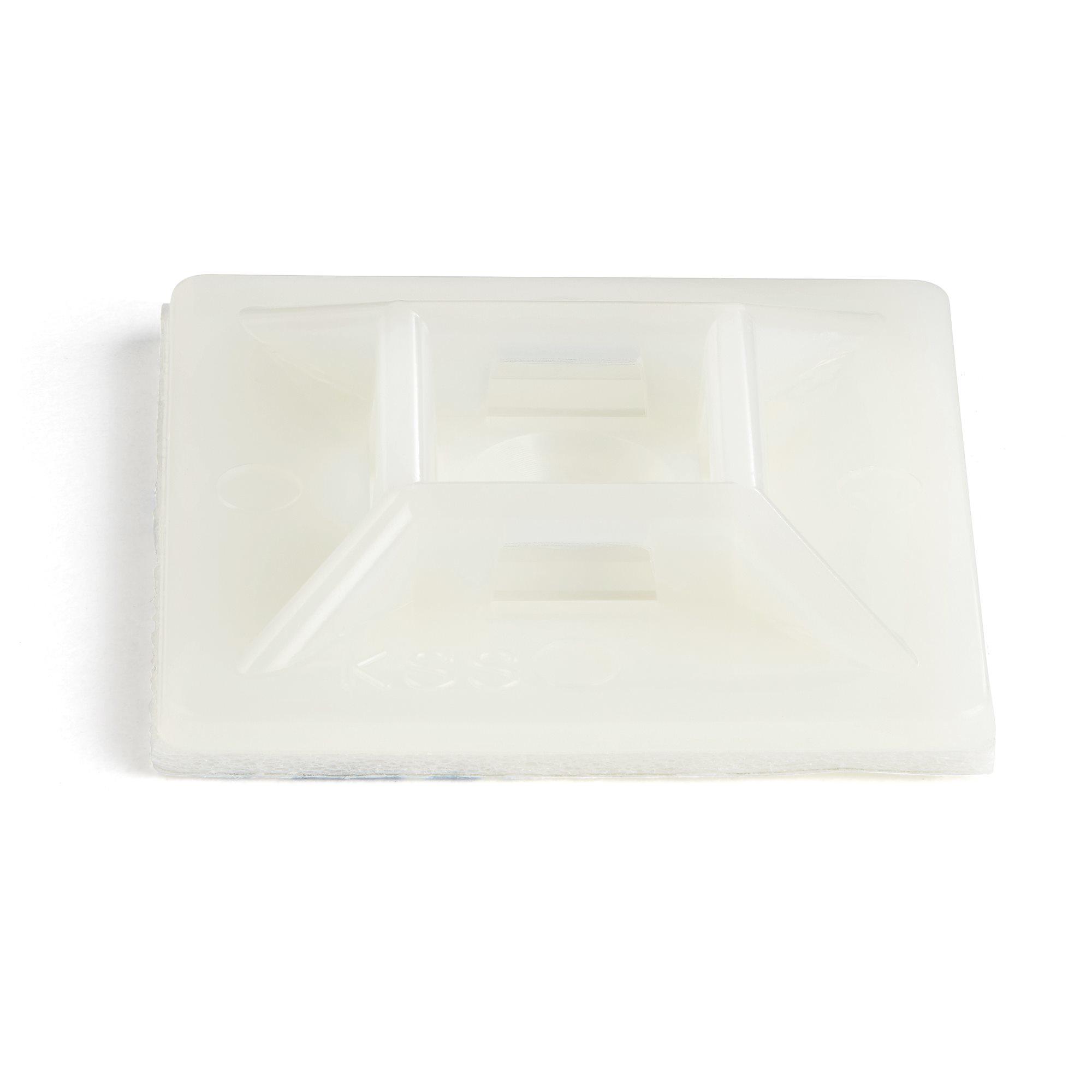 StarTech.com CBMCTM3 supporto per fascette Bianco Nylon 100 pz (100 PACK OF SELF-ADHESIVE CABLE - TIE MOUNTS LARGE)