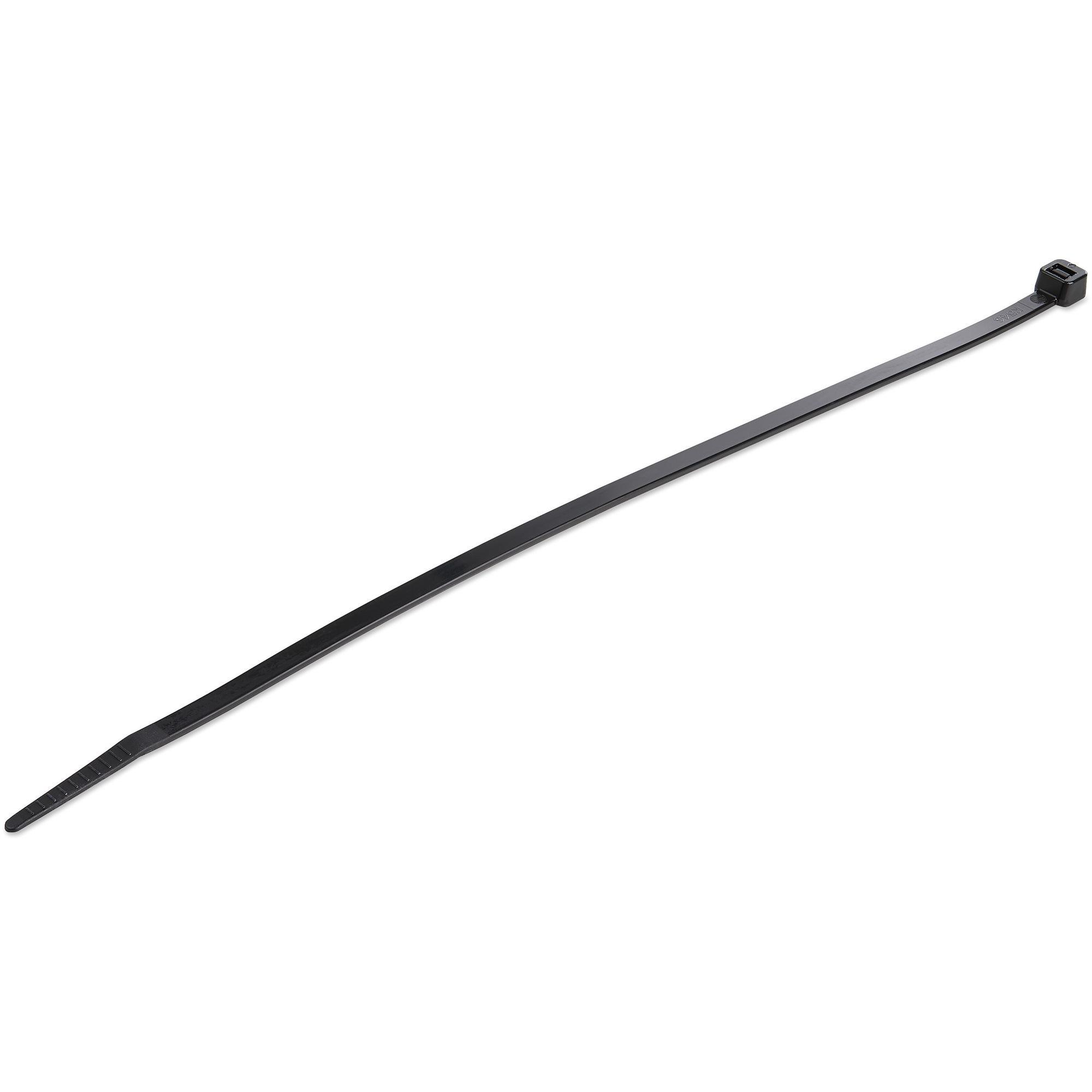 StarTech.com Fascetta Fermacavi da 25cm - Fascetta in Plastica Stringicavo larga 4mm Diametro del Fascio 68mm Resistenza alla T