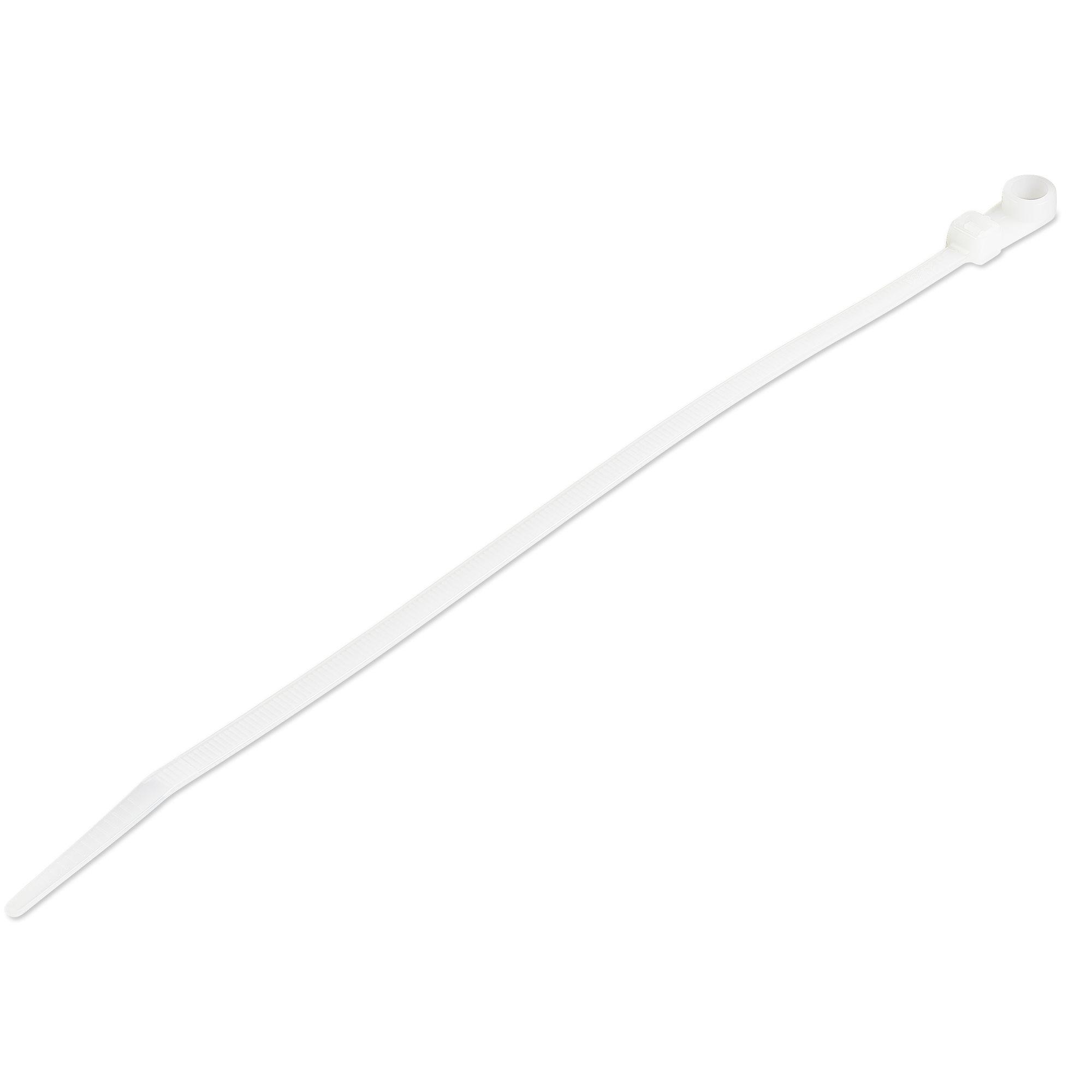 StarTech.com Fascette fermacavo da 20 cm con foro di montaggio - 4 mm di larghezza 52 mm di diametro del fascio 22 kg di resist