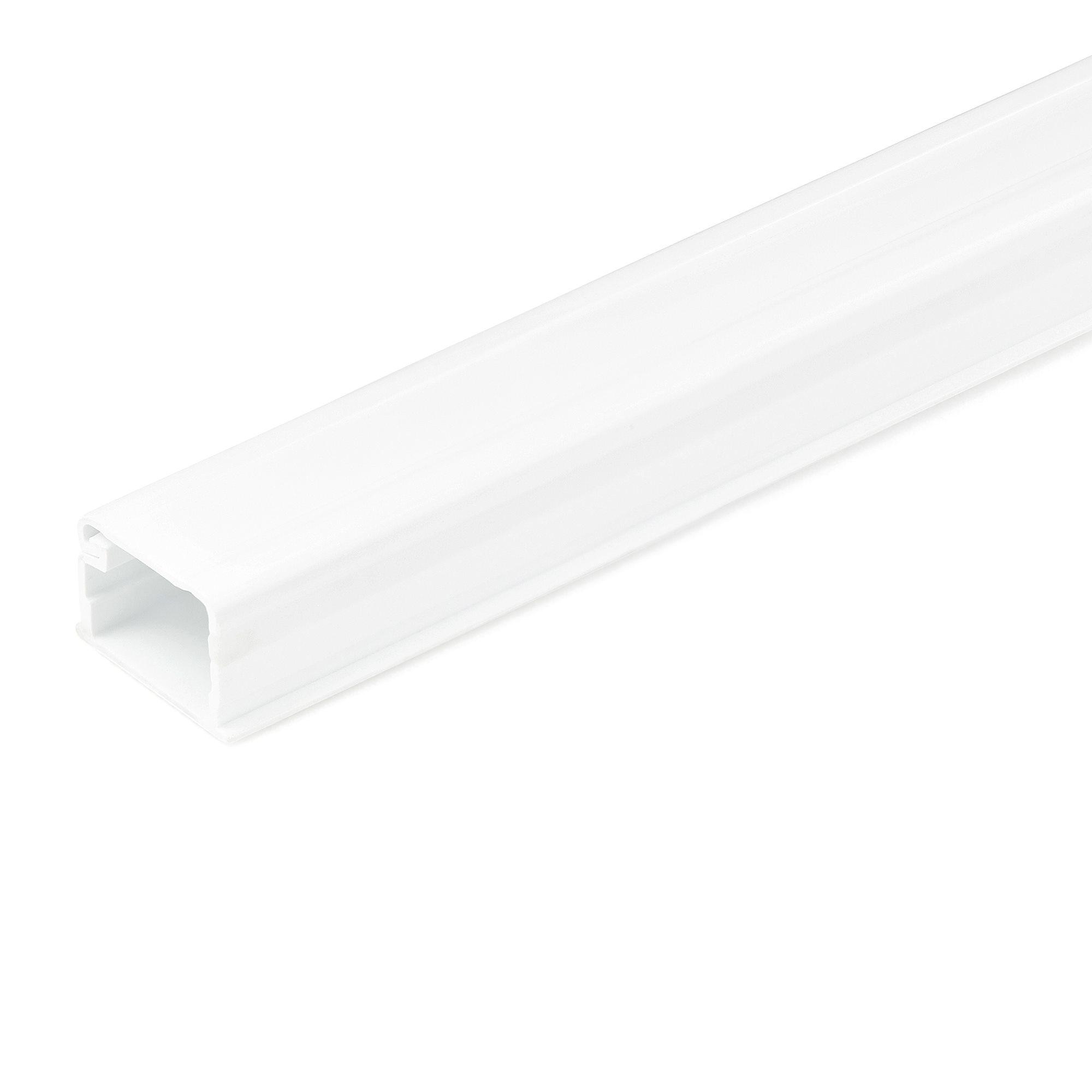 StarTech.com Canalina Passacavi Adesiva da 2m - Canalina Porta Cavi con Coperchio - 19x13mm - Resistente Canalina per Cavi a Mu