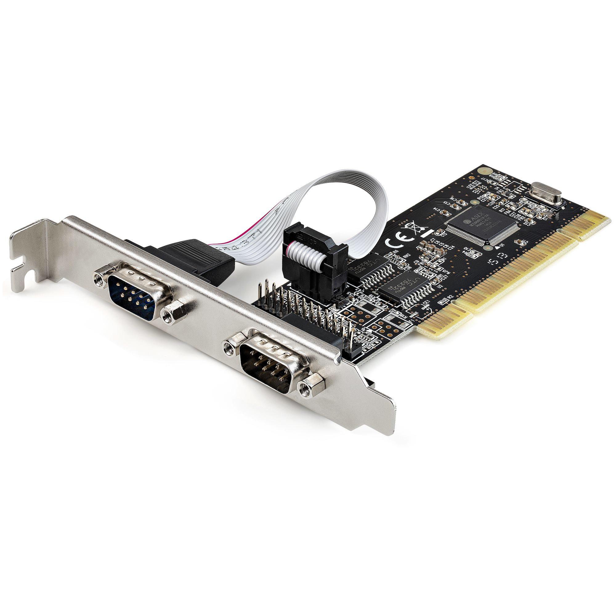 StarTech.com Scheda PCI seriale e parallela con due porte seriali RS232 [DB9] e 1 porta LPT parallela [DB25] - Scheda adattator