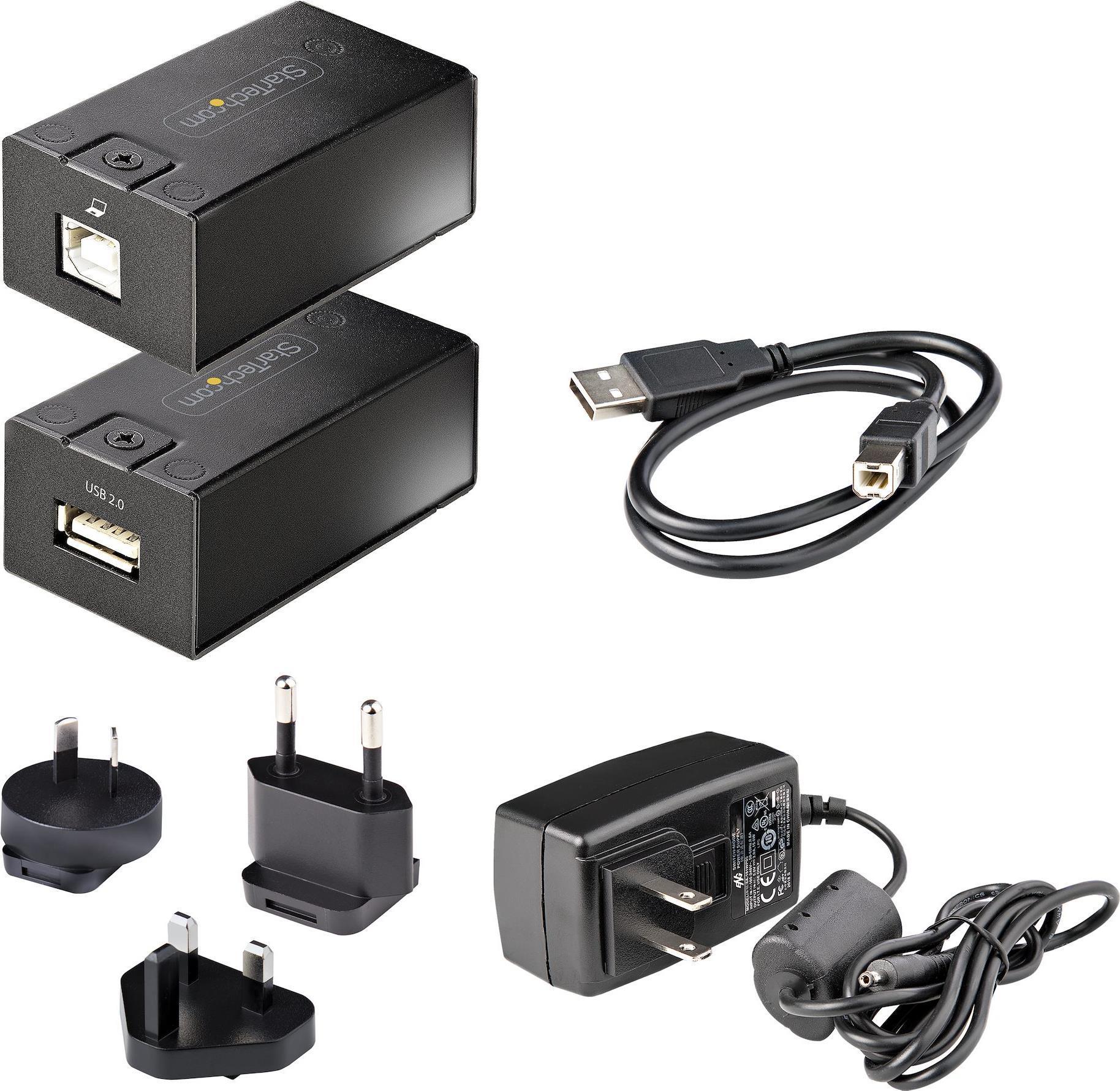 StarTech.com Extender USB 2.0 fino a 150m su Cavo Ethernet Cat5e/Cat6 - Estensore Porta USB Alimentato su Cavo Lan - Extender/A