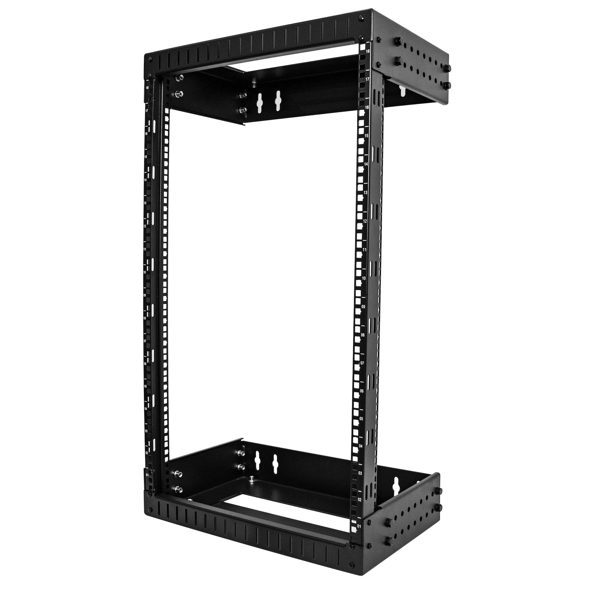 StarTech.com Armadio Rack a Muro 19 18U - Armadio di rete/Quadro rack 19 pollici a profonditÃƒÆ’Ã‚Â  regolabile 30-50