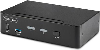 StarTech.com KVM Switch DisplayPort a 2 porte Display singolo 8K 60Hz / 4K 144Hz DP 1.4 2 porte USB 3.0 4 porte USB 2.0 HID Com