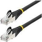 StarTech.com Cavo Ethernet CAT 6a - 7m - Nero - Cavo di rete LAN Low Smoke Zero Halogen LSZH - 10GbE 500MHz 100W PoE - Filo/Cav