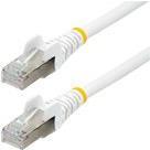 StarTech.com Cavo Ethernet CAT 6a - 1m - Bianco - Cavo di rete LAN Low Smoke Zero Halogen LSZH - 10GbE 500MHz 100W PoE - Filo/C