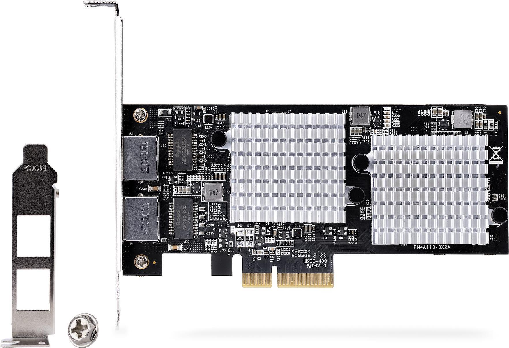 StarTech.com Scheda di Rete PCIe 10GbE a 2 Porte - Scheda di Espansione Ethernet Gigabit per PC/Server Adattatore di Rete PCI E