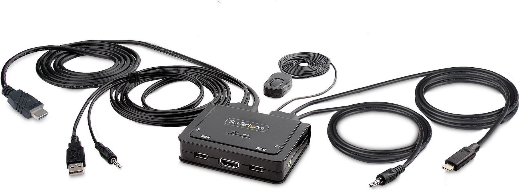 KVM SWITCH USB-C HDMI A 2 PORTE