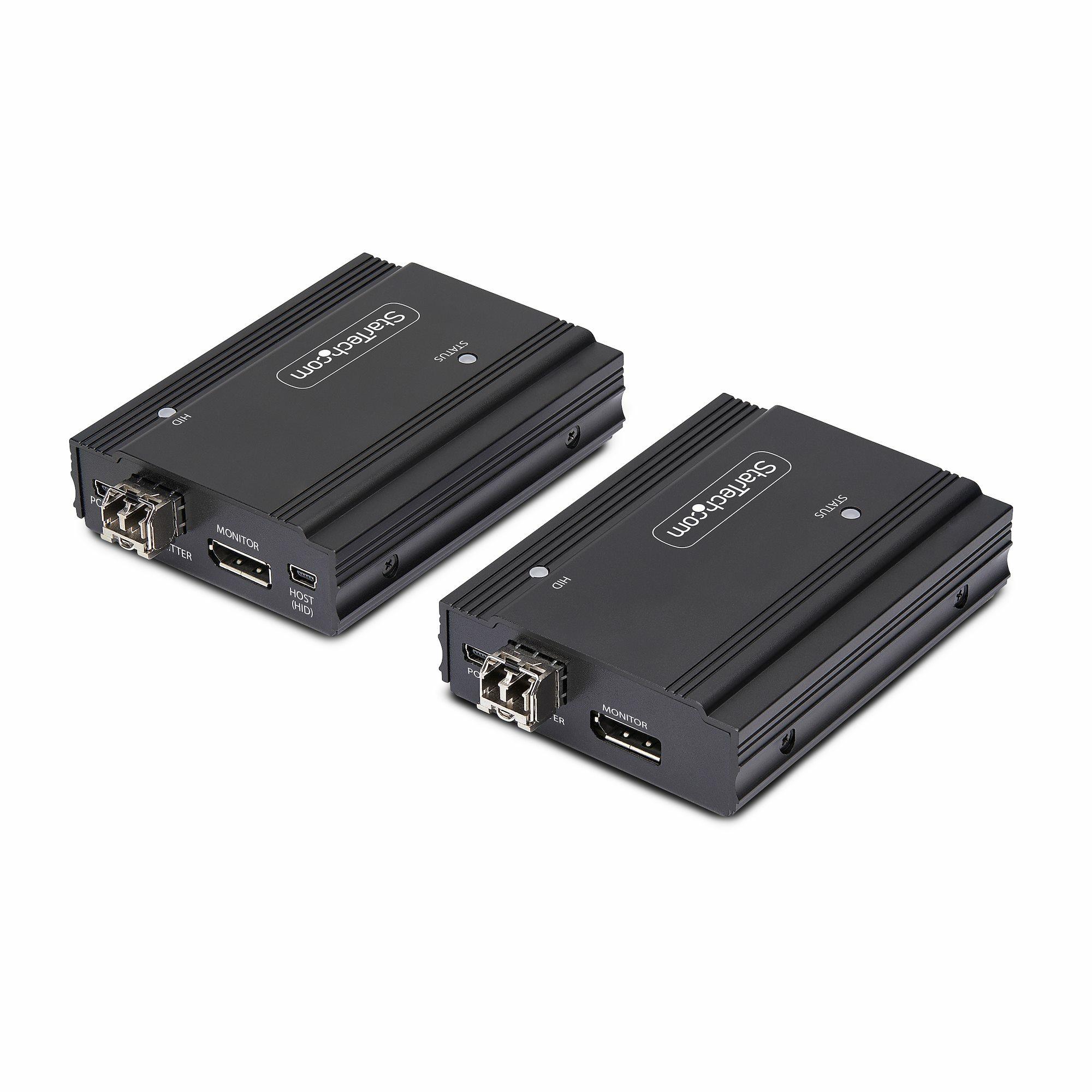 StarTech.com KVM Extender DisplayPort su fibra ottica, 4K 60Hz, kit di estensione, fino a 300m (multimodale) con moduli SFP+ pr