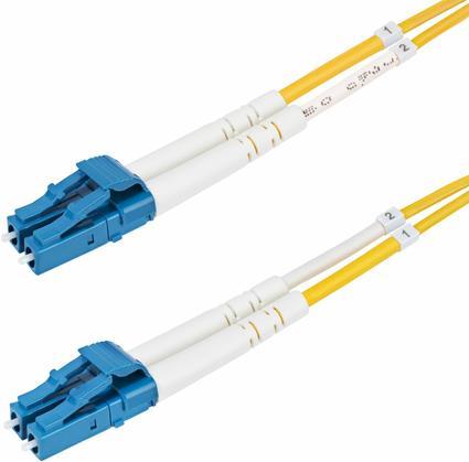 StarTech.com Cavo in fibra ottica duplex monomodale OS2 da LC a LC UPC da 1m 9/125m 10G Insensibile alla piegatura Bassa perdit