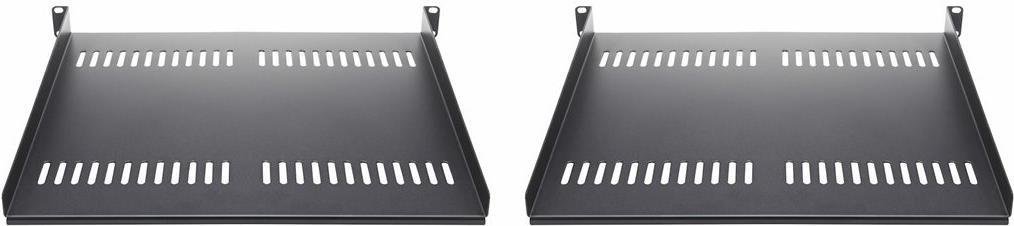 StarTech.com Ripiano rack per server 1U ripiano a sbalzo ventilato per montaggio a rack/armadio da 19 acciaio capacità di 20
