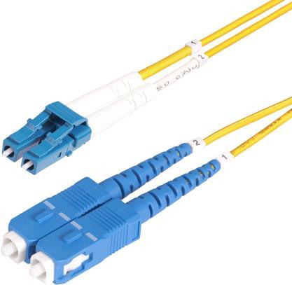 StarTech.com Cavo in fibra ottica duplex monomodale OS2 da LC a SC [UPC] da 25 m, 9/125Ãƒâ€šÃ‚Âµm, 10G, Insensibile