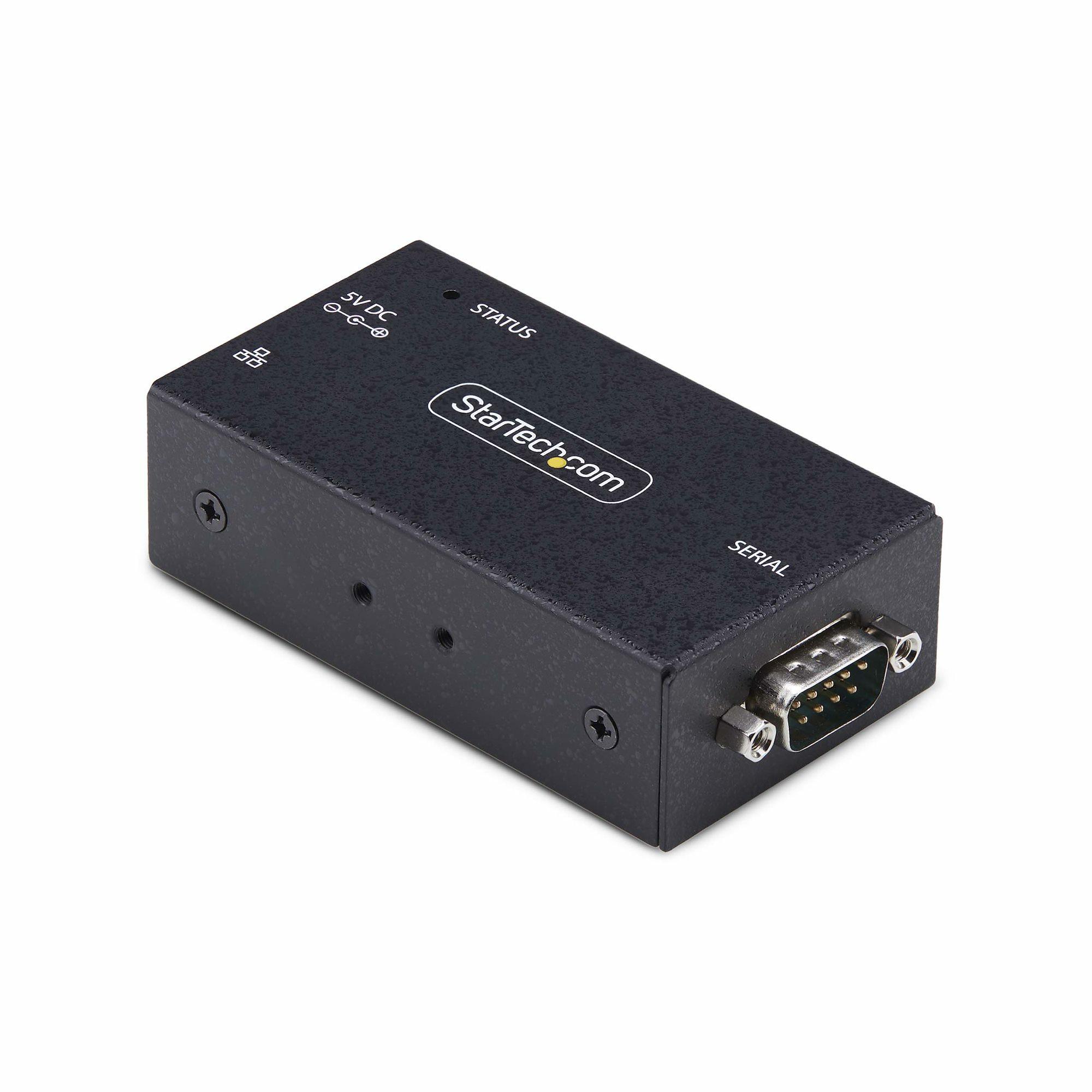 StarTech.com I13-SERIAL-ETHERNET convertitore/ripetitore/isolatore seriale RS-232 RJ-45 Nero