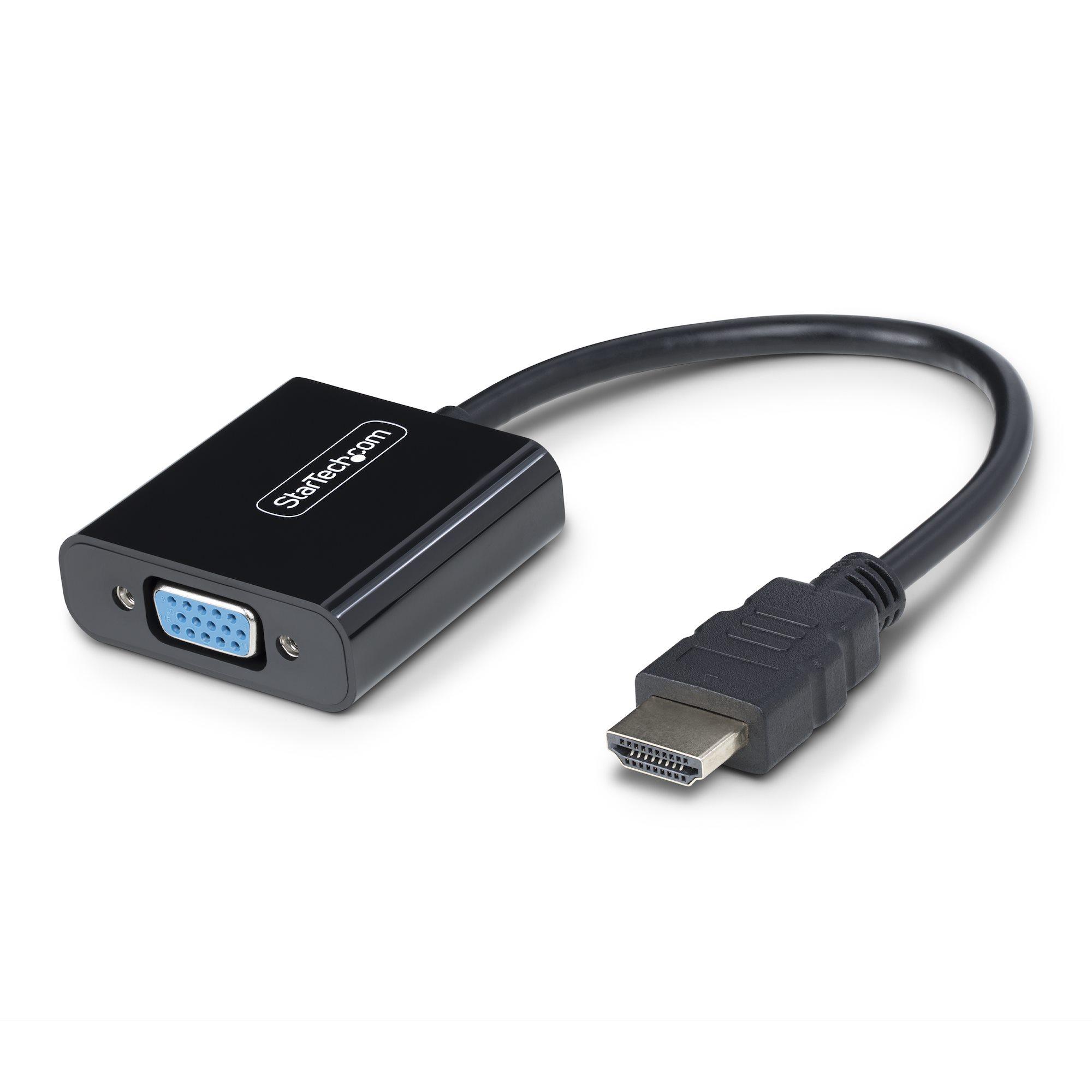 StarTech.com Adattatore HDMI a VGA Convertitore Video Attivo 1920x1080 (1080p) per Notebook/Desktop. Da Sorgente HDMI a Monitor