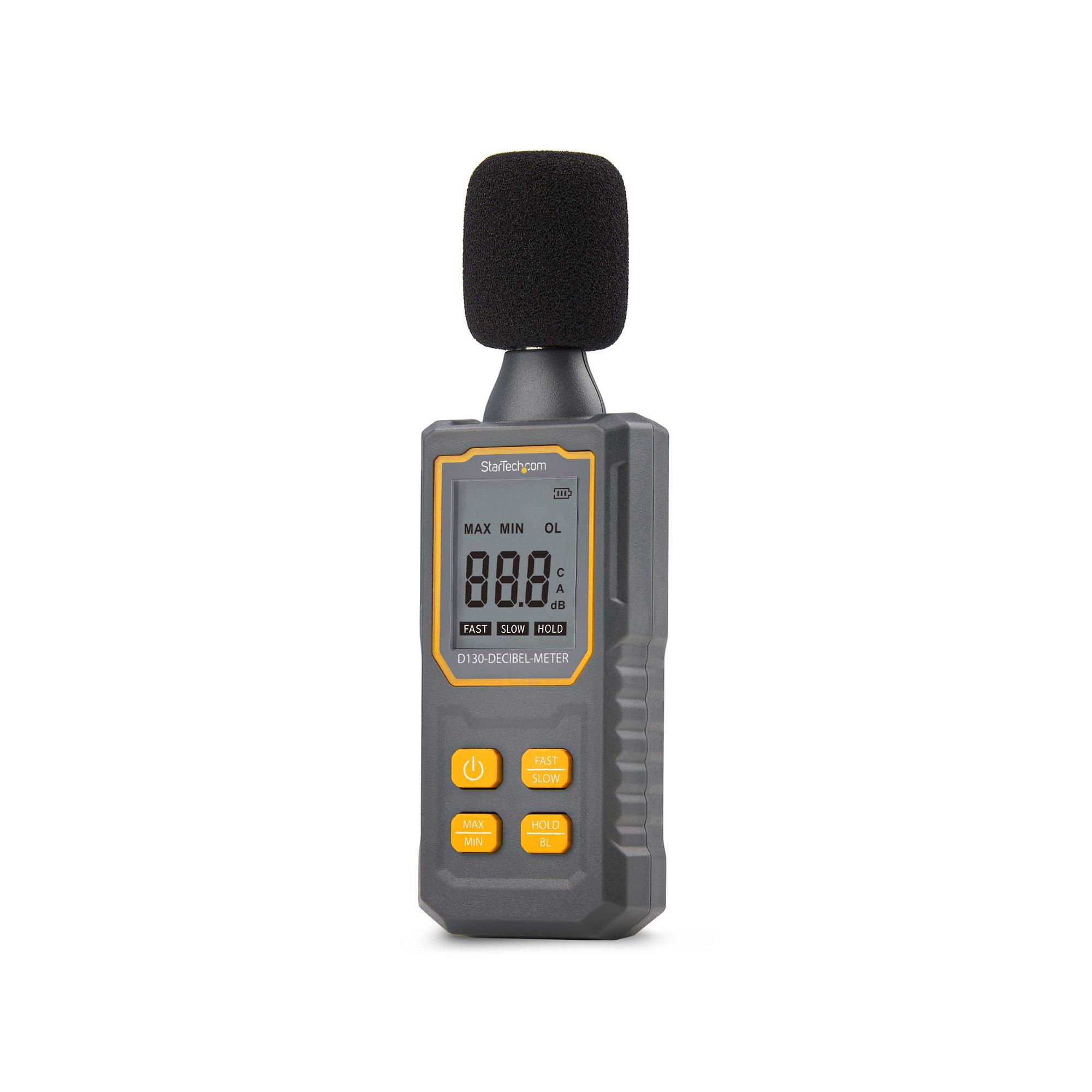 StarTech.com Fonometro Digitale Portatile Misuratore di Rumore con Display LCD Tester di Decibel con intervallo 30/130bBA per S