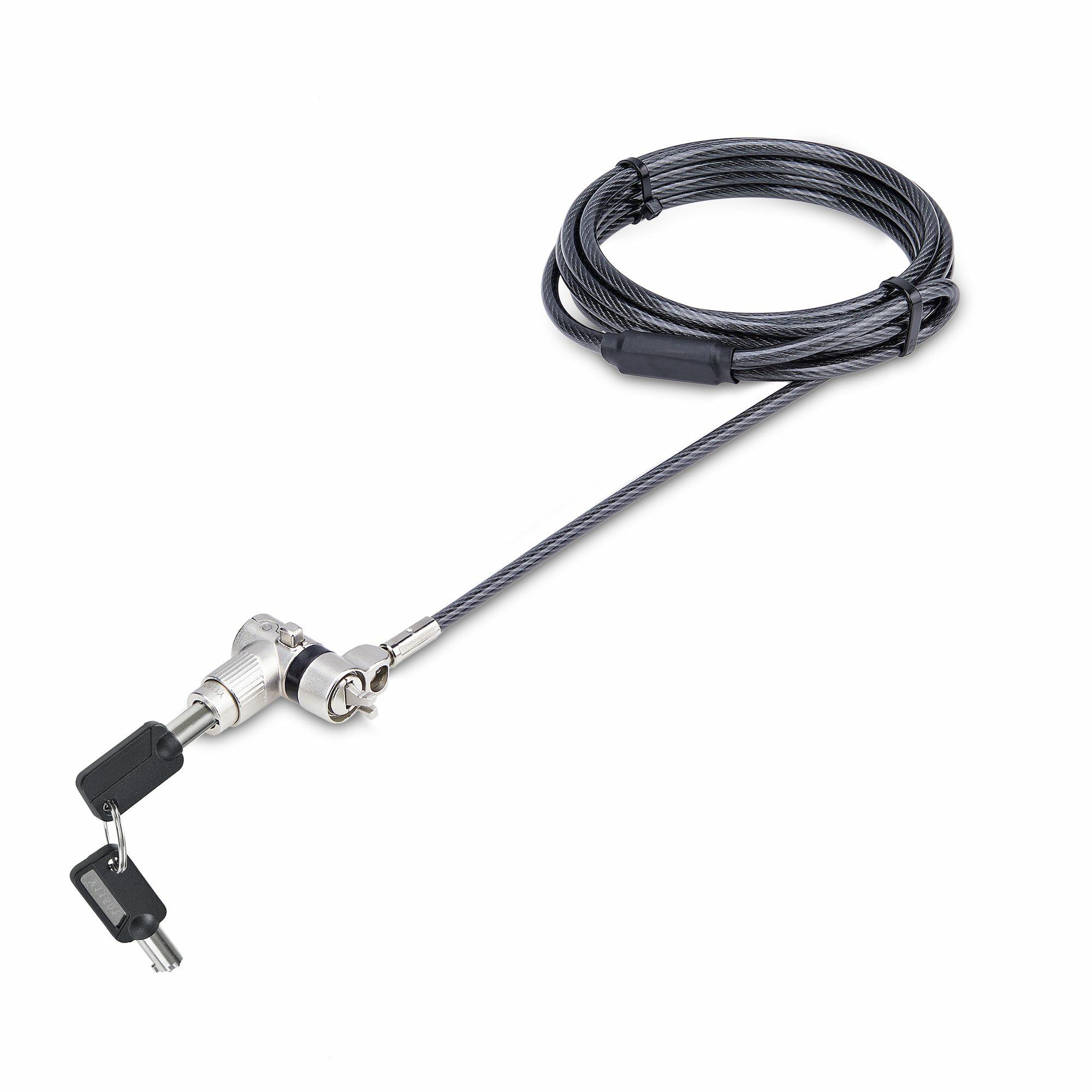 StarTech.com Cavo di sicurezza per computer con chiave master compatibile con Nano/K-Slot cavo antifurto resistente al taglio b