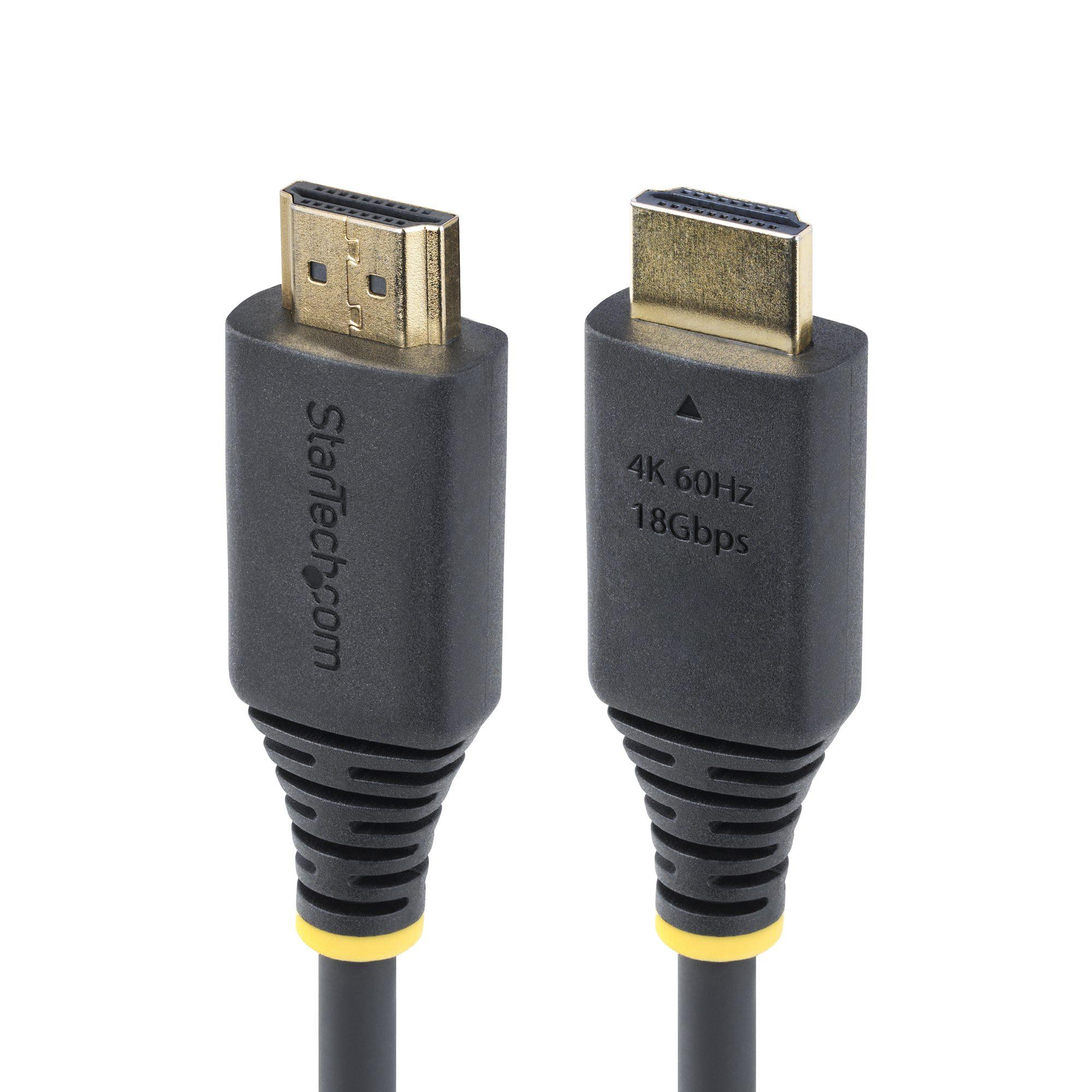 StarTech.com Cavo HDMI ad alta velocità da 30 cm 4K 60Hz/1440p 144Hz HDR10/HDCP 2.2/ARC 18Gbps cavo UHD HDMI 2.0 per TV/Monito