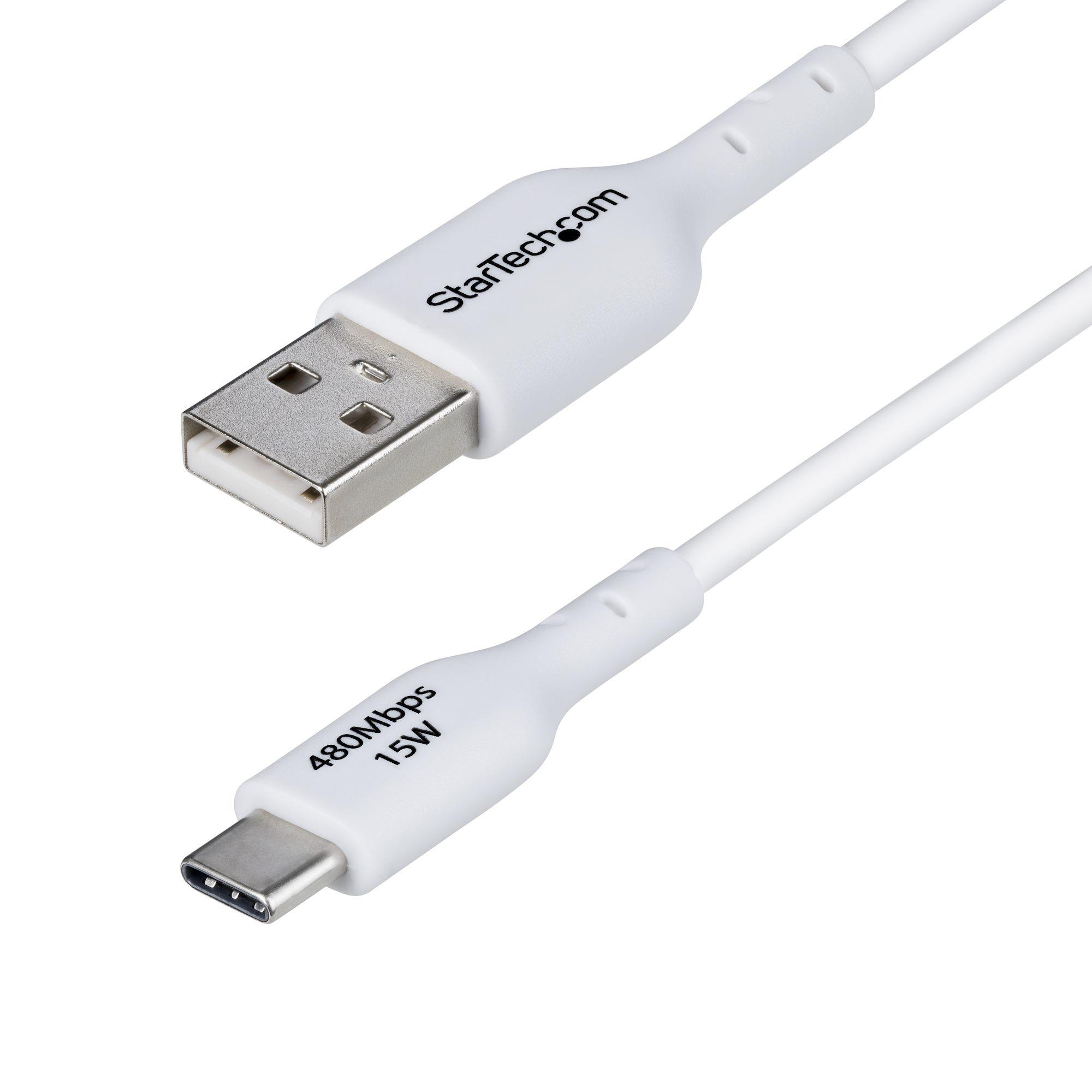 StarTech.com Cavo di ricarica da USB-A a USB-C da 1 m carica e sincronizzazione 3A USB 2.0 rivestimento in TPE - Cavo di ricari