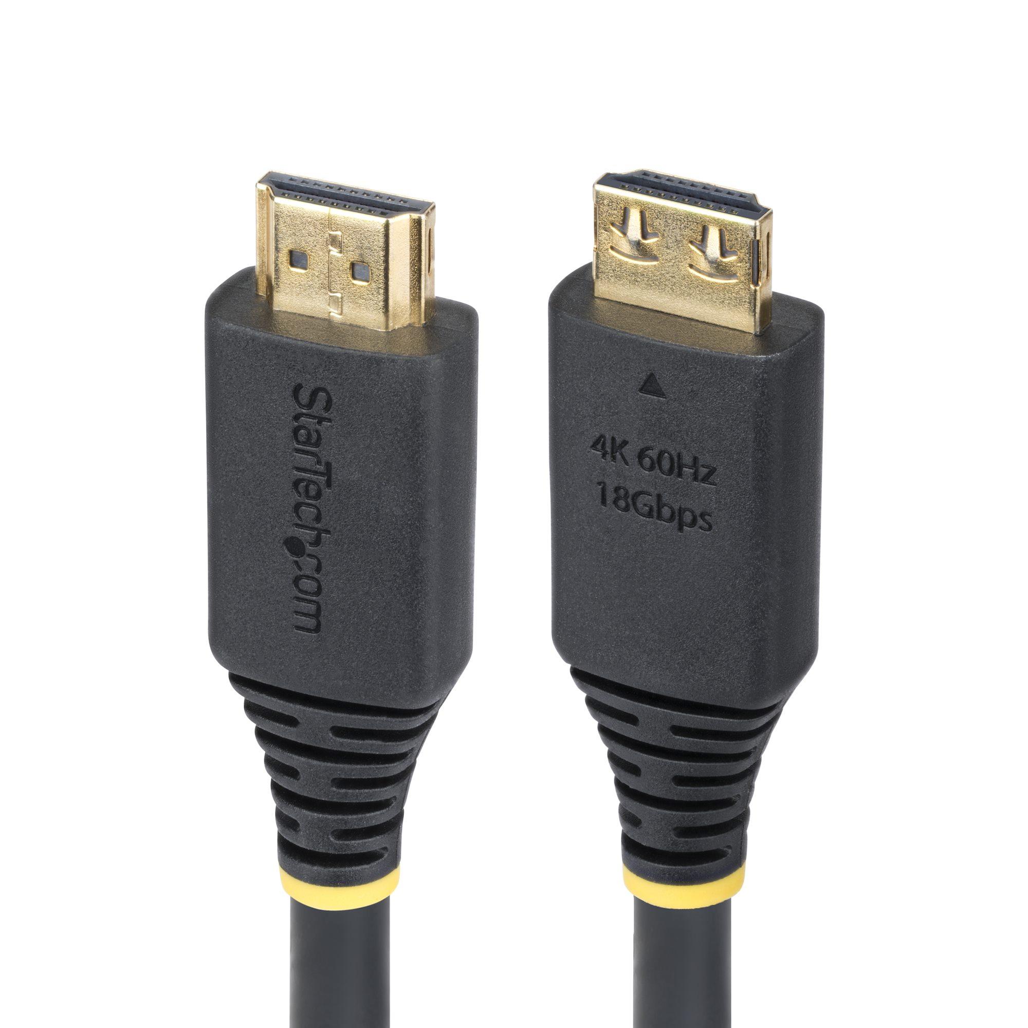 StarTech.com Cavo HDMI 2.0 ad Alta Velocità da 45m con Connettori a Scatto 4K 60Hz/1440p 144Hz HDR10/HDCP 2.2/ARC 18Gbps. Cave