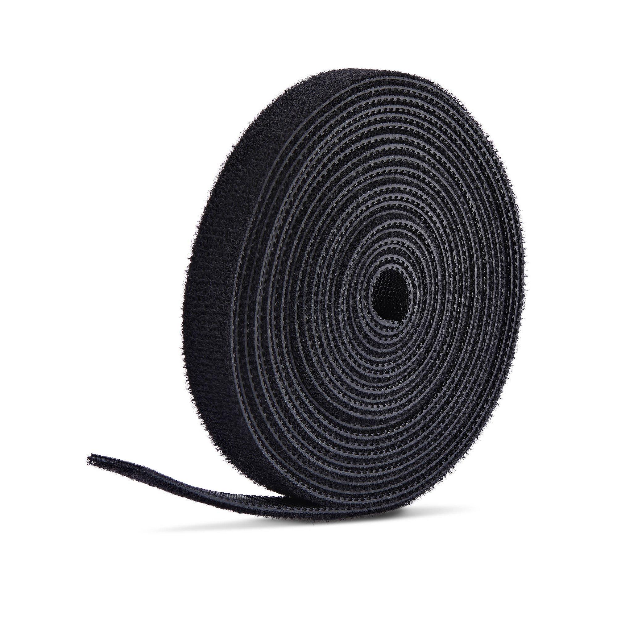 StarTech.com Rotolo di Nastro a Strappo da 22,8 m, Larghezza 1,27cm; Fascette Serracavo Riutilizzabili da Tagliare su Misura; F