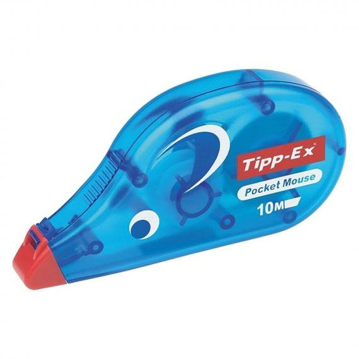 Correttore a Nastro TIPP-EX Pocket Mouse Azzurro Bianco (10 Pezzi) (10 Unità )