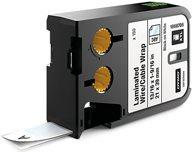 DYMO Etichette laminate per l'avvoglimento di fili/ cavi (Dymo 1868705 XTL 21mm x 39mm 150 Laminated Wire Cable Wrap Black on W
