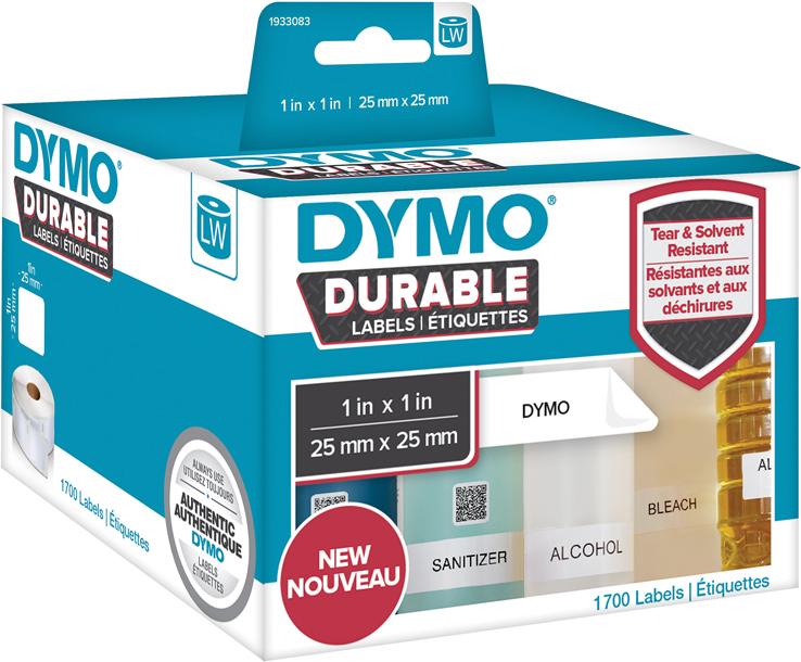 Etichette Dymo ad alte prestazioni Etichette DYMO LW 25x25 art. 2112286 25 mm x 25 mm bianco