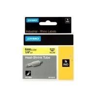 DYMO RhinoPRO Heat shrink tubes nastro per etichettatrice D1 (Dymo Rhino Industrial Heat Shrink Tube 6mmx1.5m Black on Yellow 1