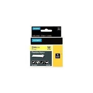 DymoÃƒÂ¢Ã‚Â® Band Ind -letter originale per rinoceronte Ã‚Â¢ 6000+ nylon 24mm x 3,5m - nero su giallo