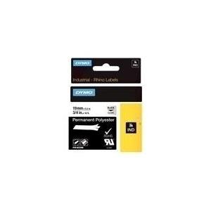 DYMO Poliestere Permanente IND (Dymo 622290 19mm Black on Clear Tape)
