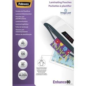 Fellowes ImageLast A5 pellicola per plastificatrice 100 pz (Fellowes Laminating Pouch A5 2x80 Micron Gloss [Pack 100] 5306002)