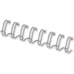Fellowes 54453 accessori per la rilegatura (Fellowes 54453 12mm Silver Wires)