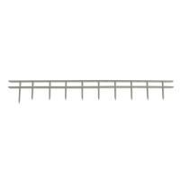 Strisce di rilegatura GBC/pettine di rilegatura SureBind, Din A4, 25 mm, Grey 10 Combs, da PVC, capacità di legame: max. 250 f