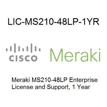 Meraki LIC-MS210-48LP-1YR, Licenza, 1 anno, Licenza