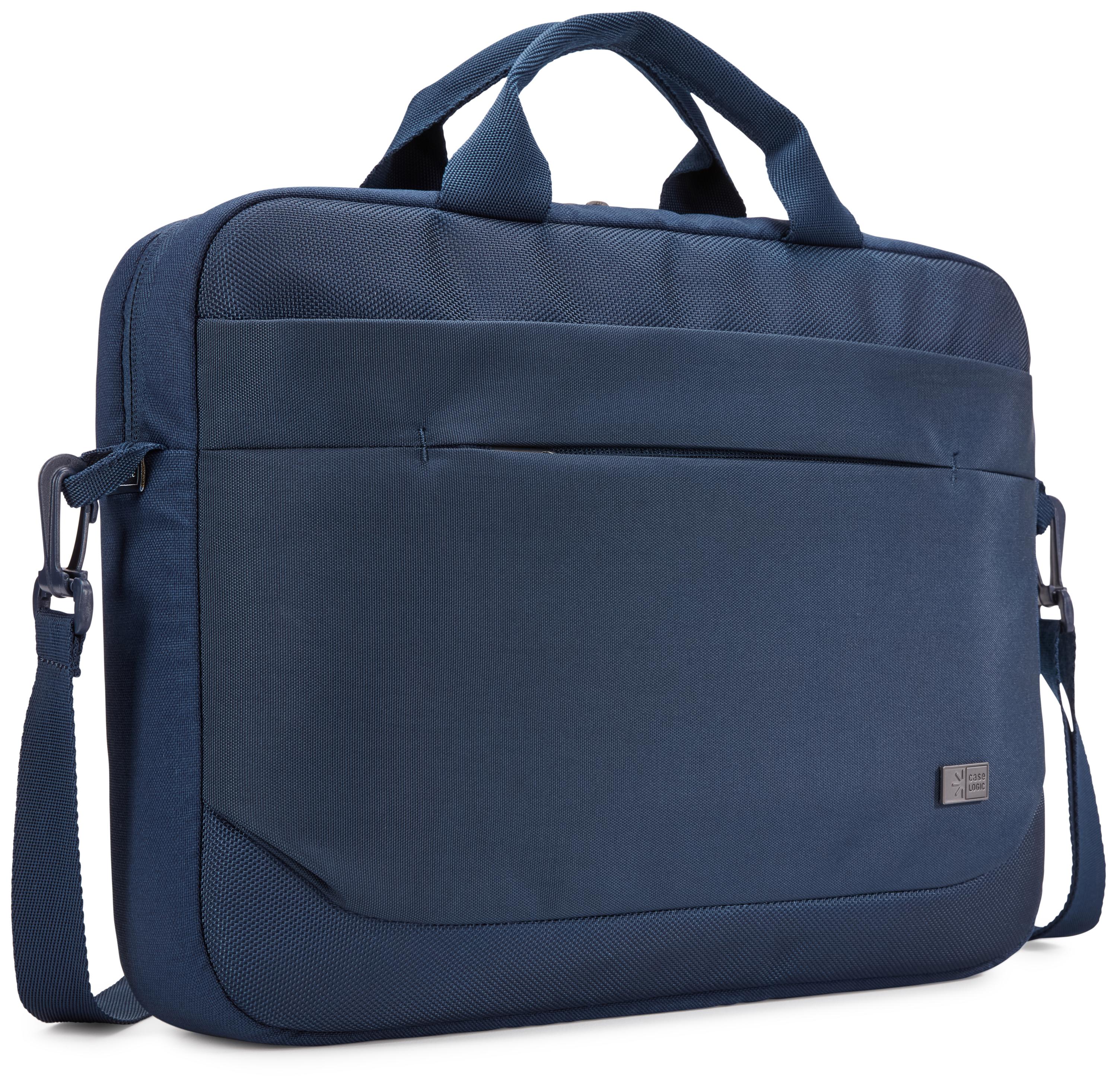 Bag del taccuino Caselogic 14 '' blu scuro 3556 cm vantaggio di attacco