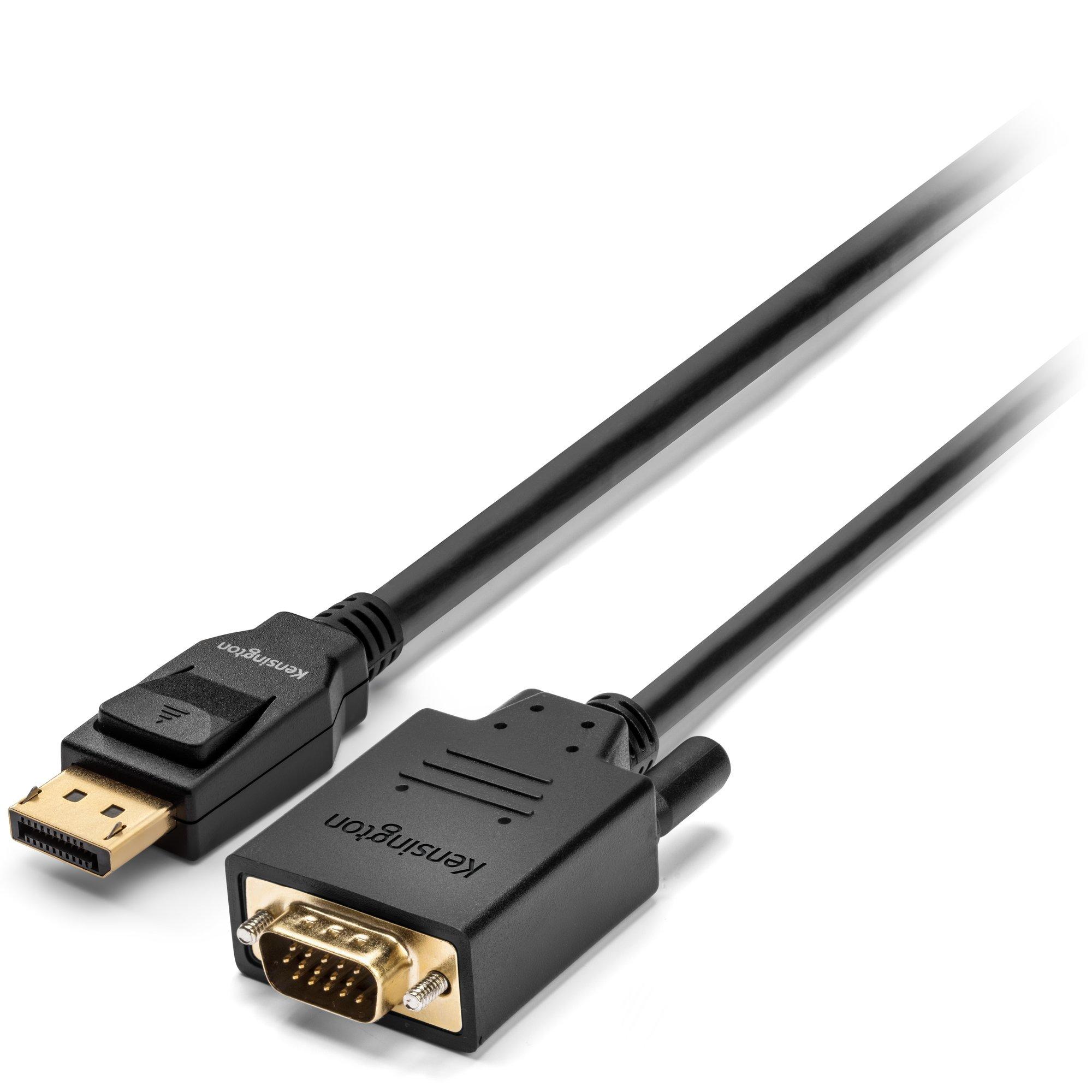 Kensington Cavo da DisplayPort 1.2 (M) a VGA (M) unidirezionale passivo, 1,8 m