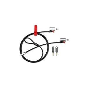 Ã¢â‚¬Â¢ Kensington ClickSafe Keyed Twin Laptop Lock Ã¢â‚¬Â¢ Sicherheitsschlosskabel Ã¢â‚¬Â¢ Kabeldurchm