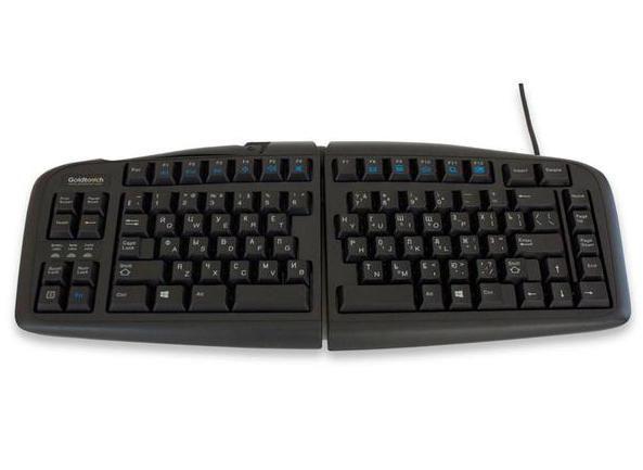 Goldtouch V2 Keyboard tastiera USB QWERTY Russo Nero (Whilst Stocks Last - Goldtouch Keyboard Cyrillic Russian layout Black USB