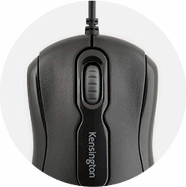 Kensington Mouse-in-a-Box EQ - Mouse - per destrorsi e per sinistrorsi - ottica - 3 pulsanti - cablato - USB