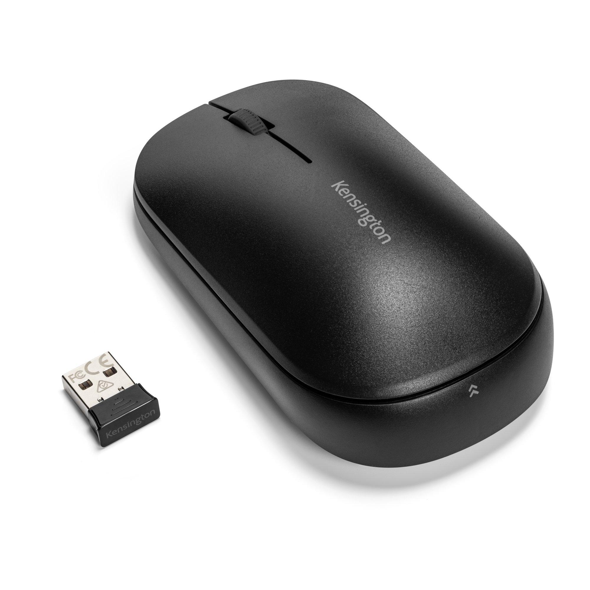 Kensington Mouse wireless doppio SureTrack (Kensington SureTrack Dual Wireless Mouse - Mouse - ottica - 4 pulsanti - senza fili