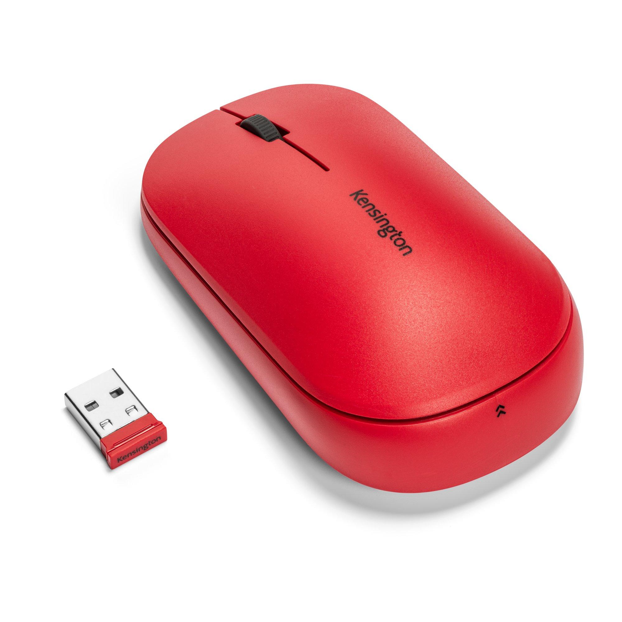 Kensington Mouse wireless doppio SureTrackÃ¢â€žÂ¢ - Rosso