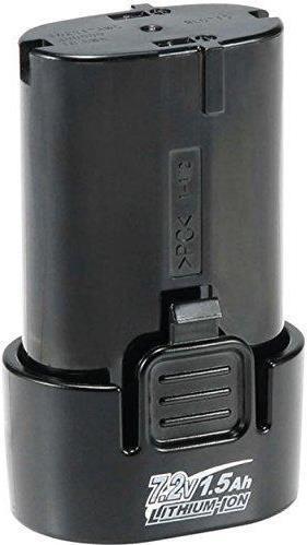 198000-3, batteria ricaricabile, ioni di litio, 1,5 Ah, 7,2 V, Makita, nero