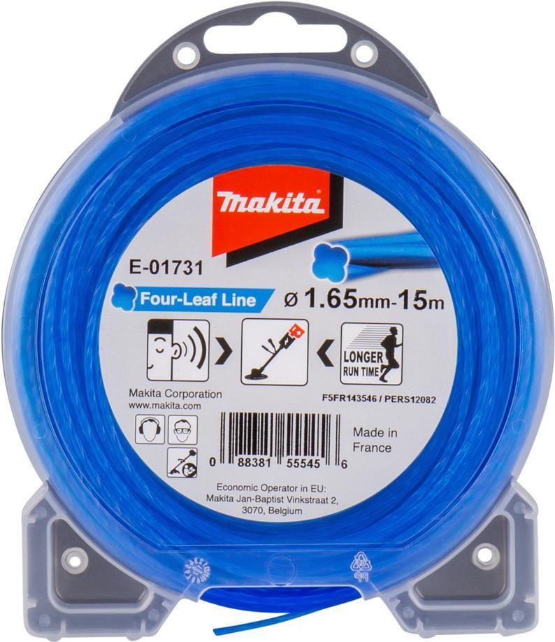 Filo falciante Makita Four-Leaf 1,65 mm x 15 m blu