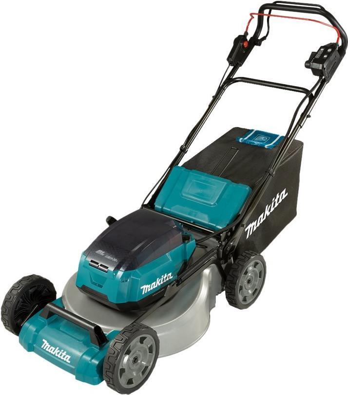 Rasaerba a cordone dlm465z 36v 2x18v blu nero senza batteria e trazione a ruota del caricabatterie